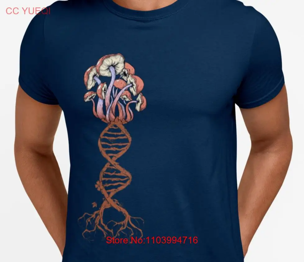 Mushroom DNA Strand Roots T-shirt Mycology Study of Fungus Fungi