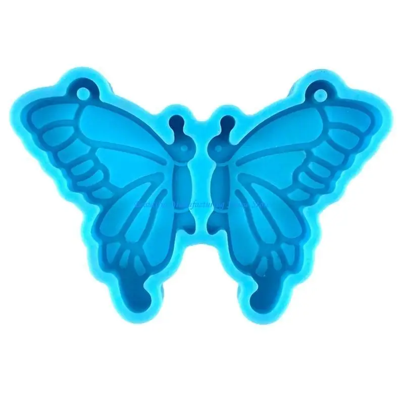 

E56A Keychain Silicone Mold Keychain Charms Resin Mold Butterfly-Epoxy Resin Casting Molds for DIY Crafts Car Home Decors