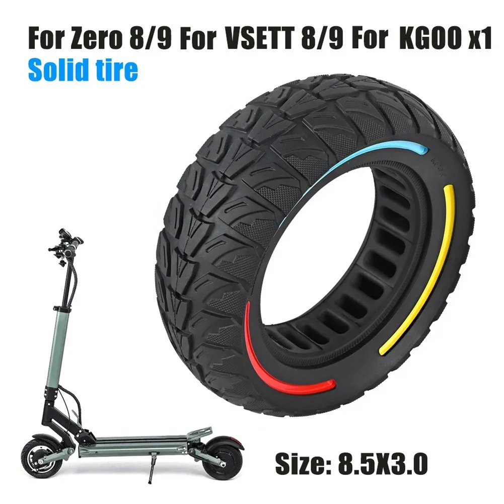 

8.5 Inch 8.5*3.0 Solid TIre For Zero 8/9 For VSETT 8/9 Electric Scooter Rubber Solid Tire 206*75mm Electric Scooter Accessories