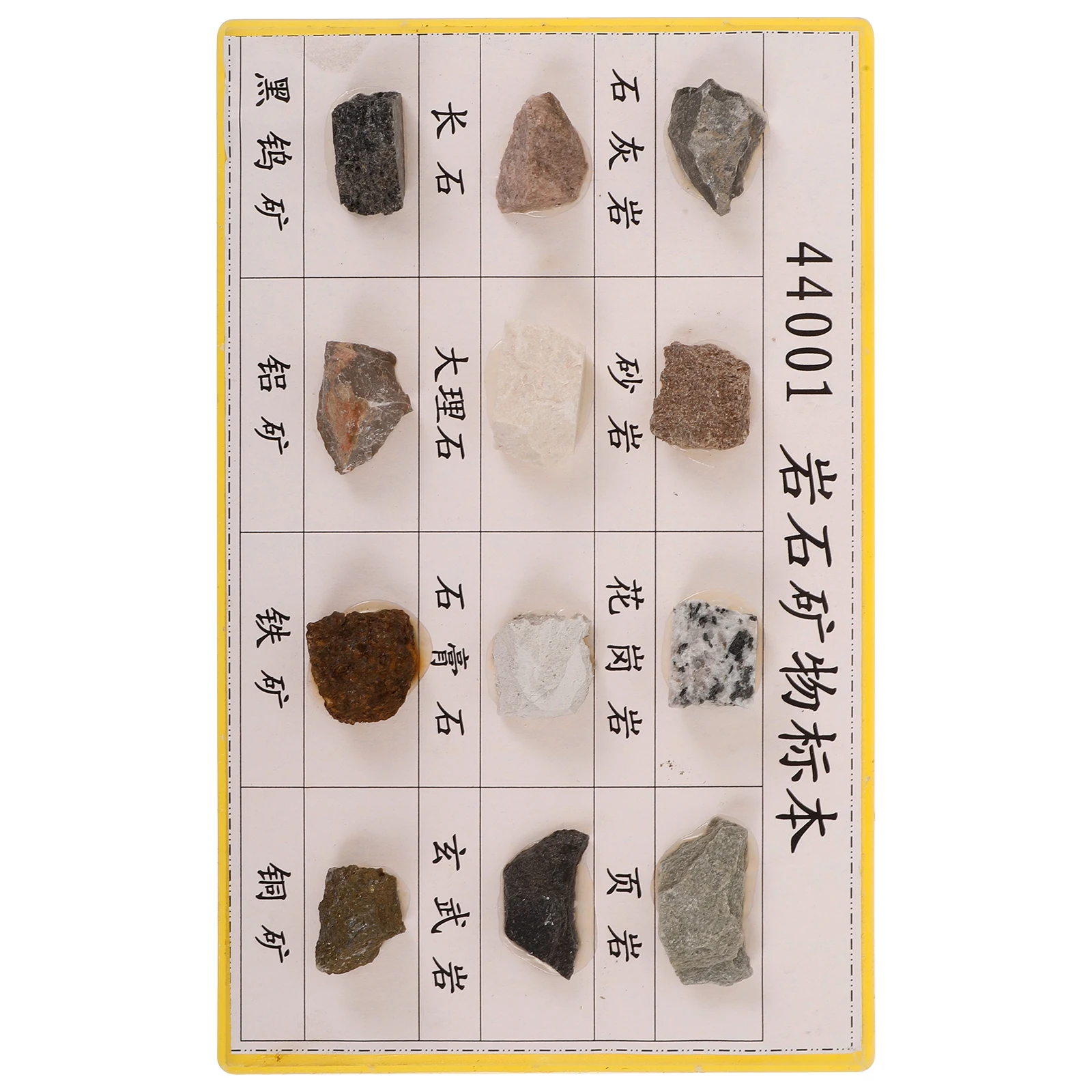 

12 Pcs Mineral Rock Specimens for Display Collecting Teaching Geology Plastic Large Crystals
