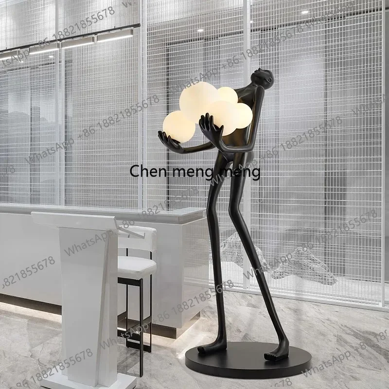 

E182 Nordic Humanoid Floor Lamp Sculpture Design Exhibition Hall Decoration Living Room Lamp Bedroom Lamp Styling Halloween