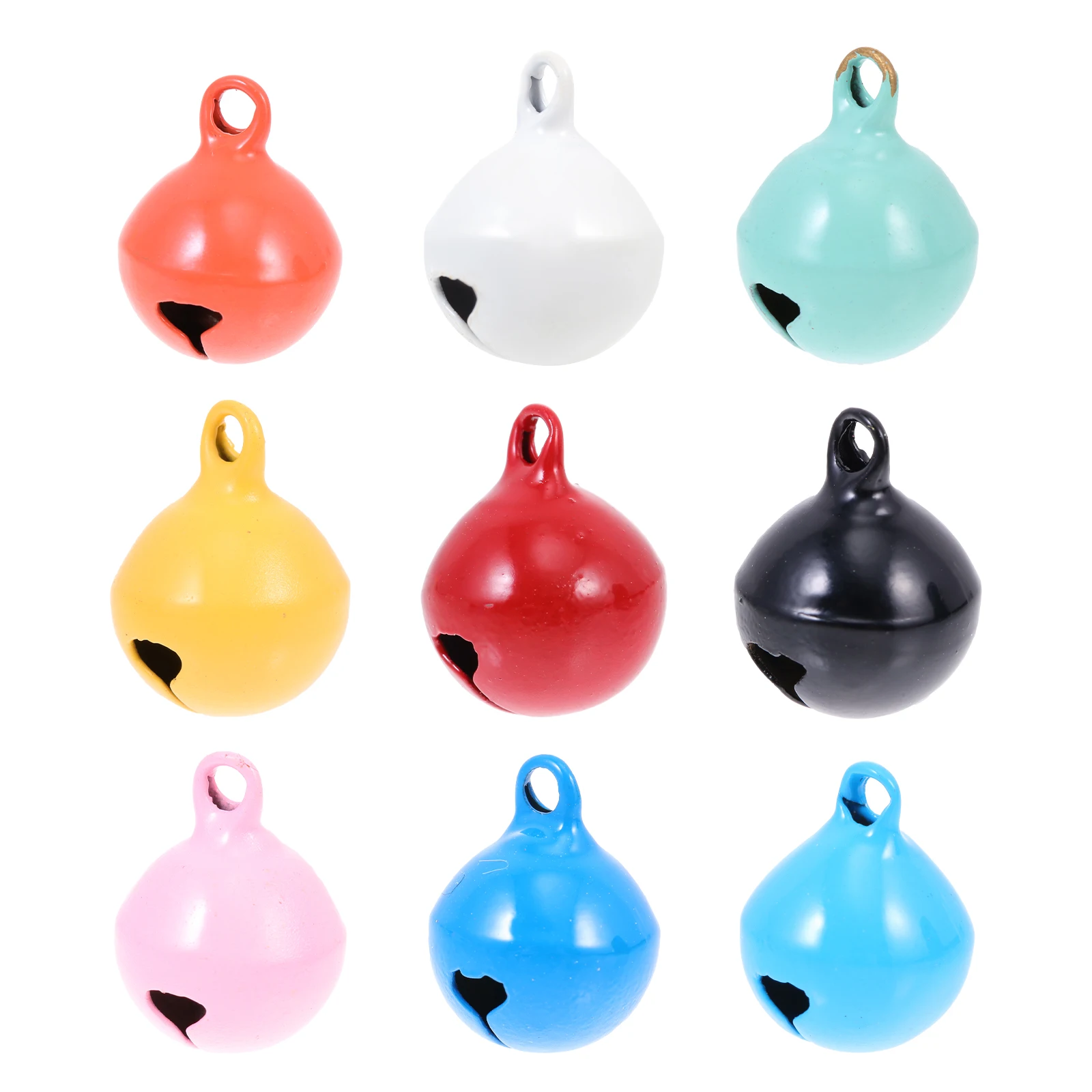 

18 Pcs Color Bells Christmas Crafts Accessories Pendant Bulk Decoration Painted Bells Xmas Tree Small Beads