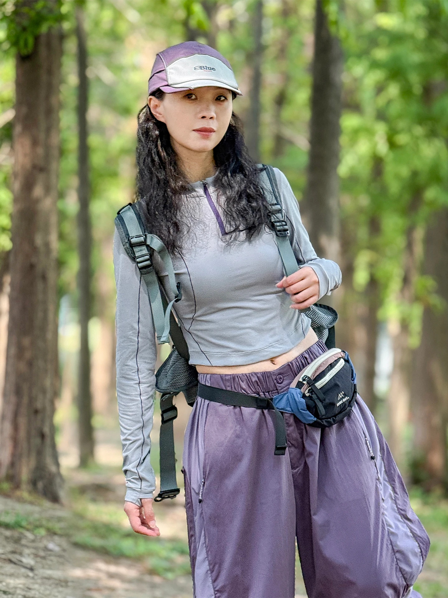 Outdoor Damen ort Sve T-Shirt Slim Fit Long Sve Atmungsaktiv Qui Dry Sport Base irt Herbst 2025, Neu Sle Mountai...