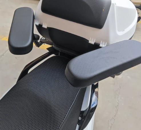 Motorcycle rear seat safety armrest, foldable tension electric vehicle pedal UY universal armrest modification