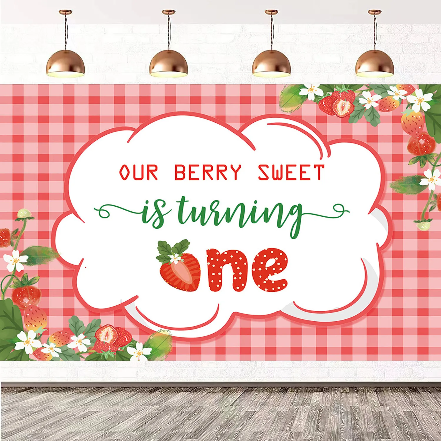 

Sweet One Birthday Party Strawberry Watermelon Photography Backdrop Newborn Baby Shower Girls Photo Studio Background CM-01