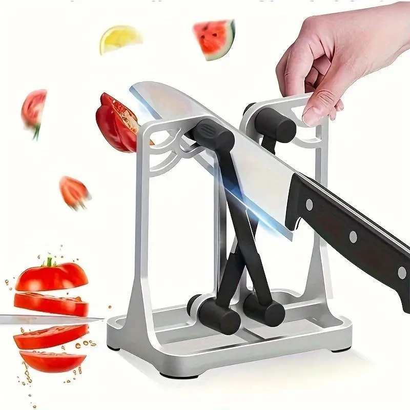 1Pc Multifunctional Manual Knife Sharpener ABS No Electricity Fast Sharpening Tool for Kitchen Knives
