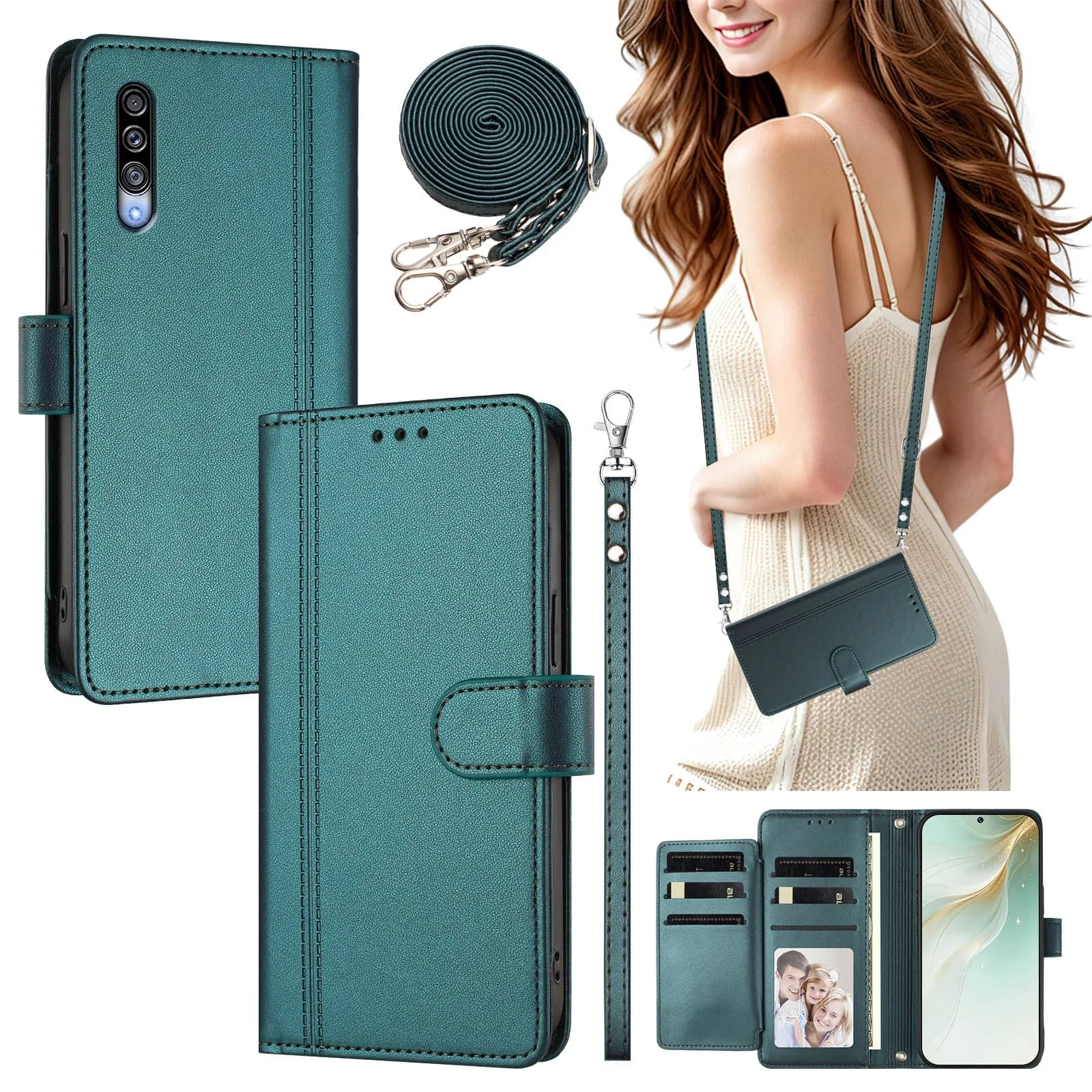 

Wallet Case for Samsung Galaxy A56 A37 A36 A35 A34 A33 A32 A42 A40 A50 A30S Slim Flip Cover Magnetic Clasp Kickstand Shockproof