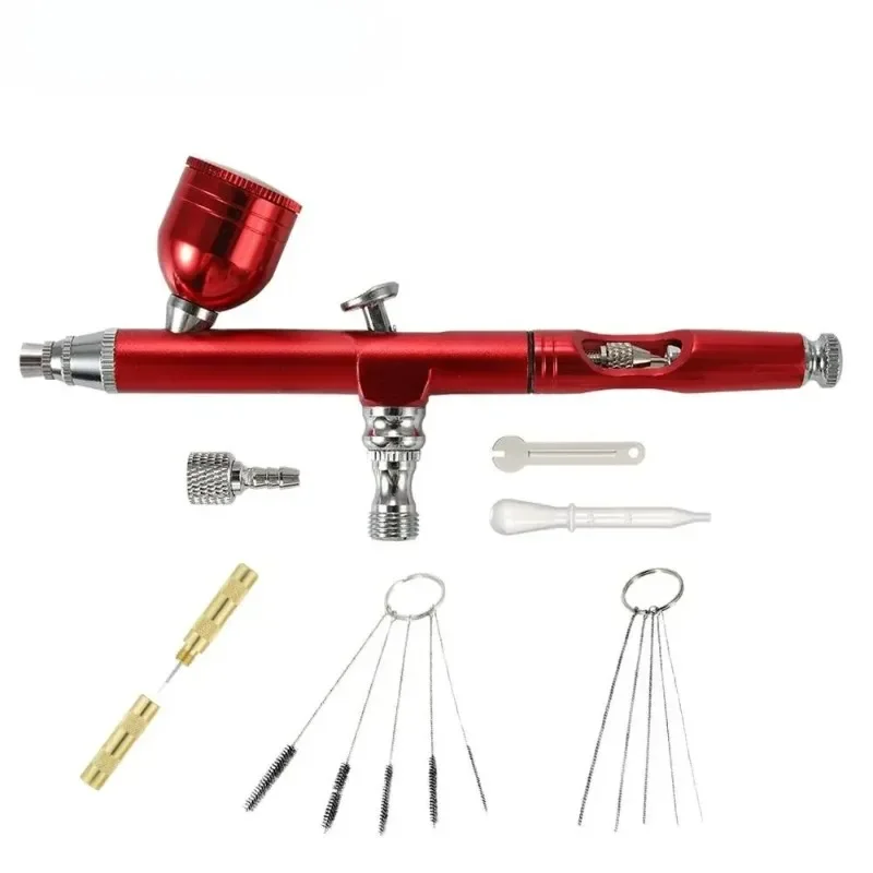 

2025 Red/Gold Double Action Airbrush Cake Decorating Tool Straw Keyed 0.3mm