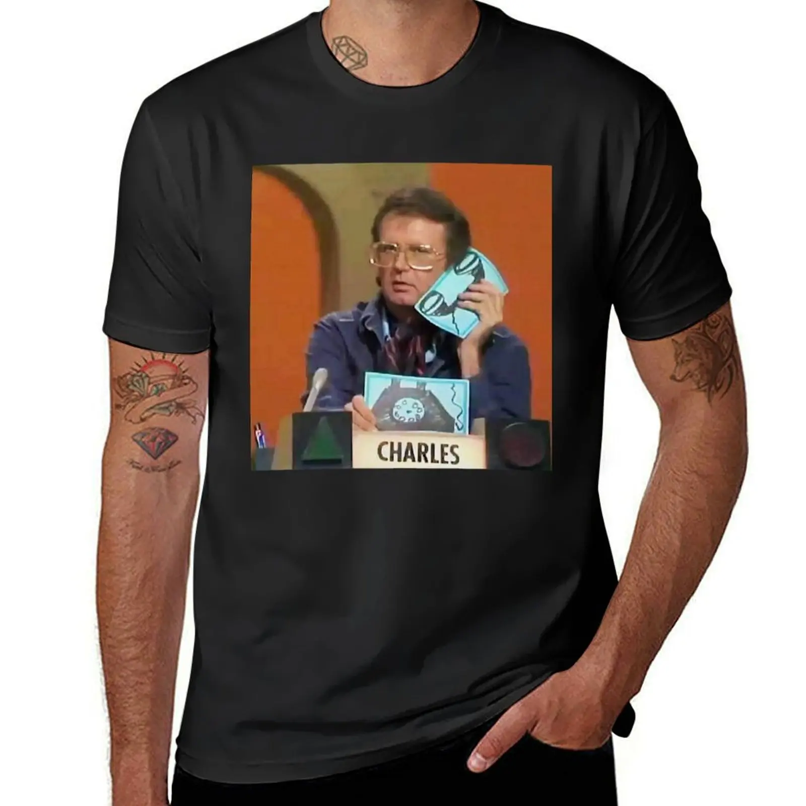 Charles Nelson Reilly color photo T-Shirt blanks plus sizes men t shirt