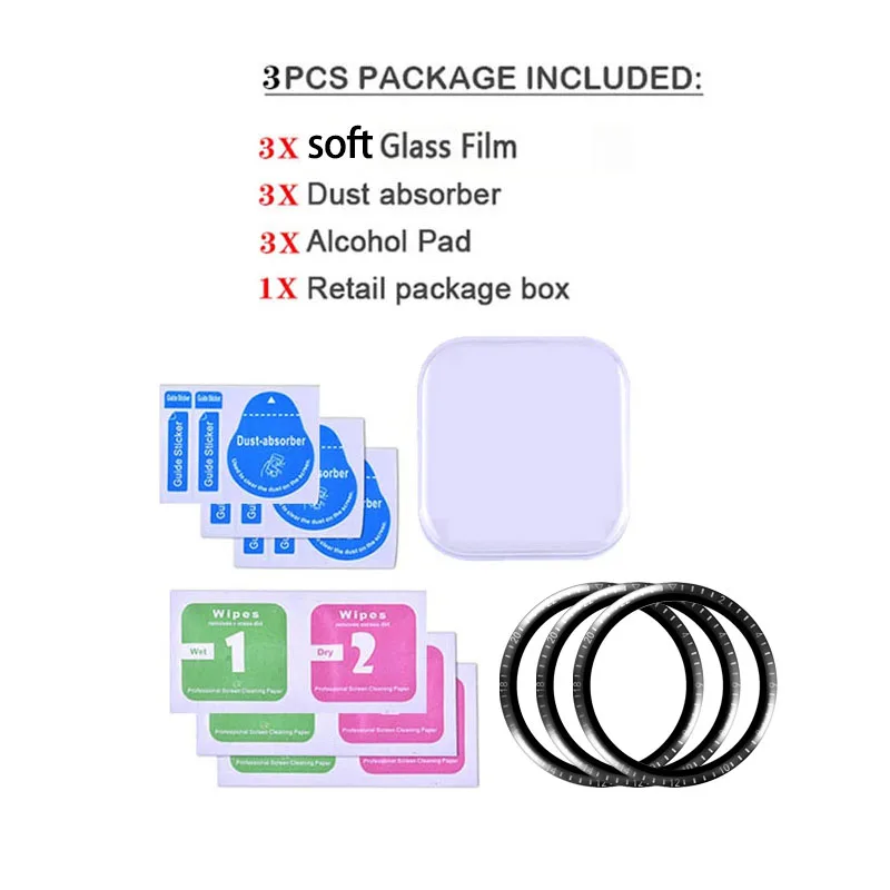 9D Tempered Soft Glass Watch Film For Amazfit BiP S U 3 Pro Screen Protector For amazfit gts 2 3 2E 2 4 mini GTR 2 2e glass