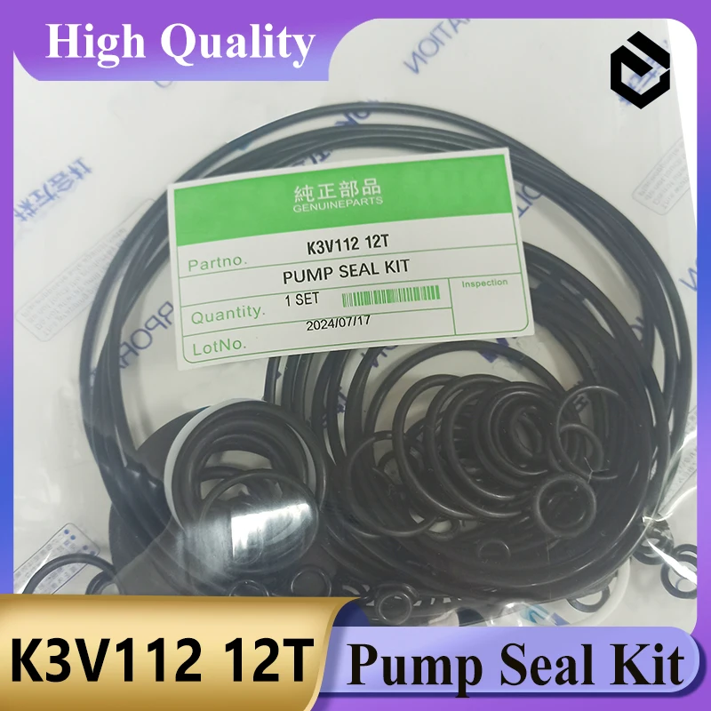 

K3V112 12T Main Pump Seal Kit K3V11212T Excavator Hydraulic Seal Kit for Excavator Parts