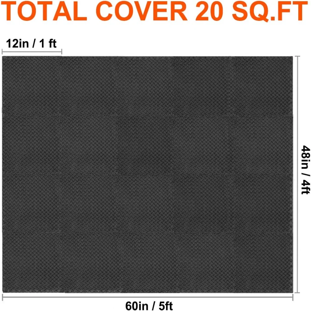 30*30cm Sports Protection Gym Mat EVA Leaf Grain Floor Mats Yoga Fitness Non-Slip Splicing Rugs Thicken Shock Room Workout