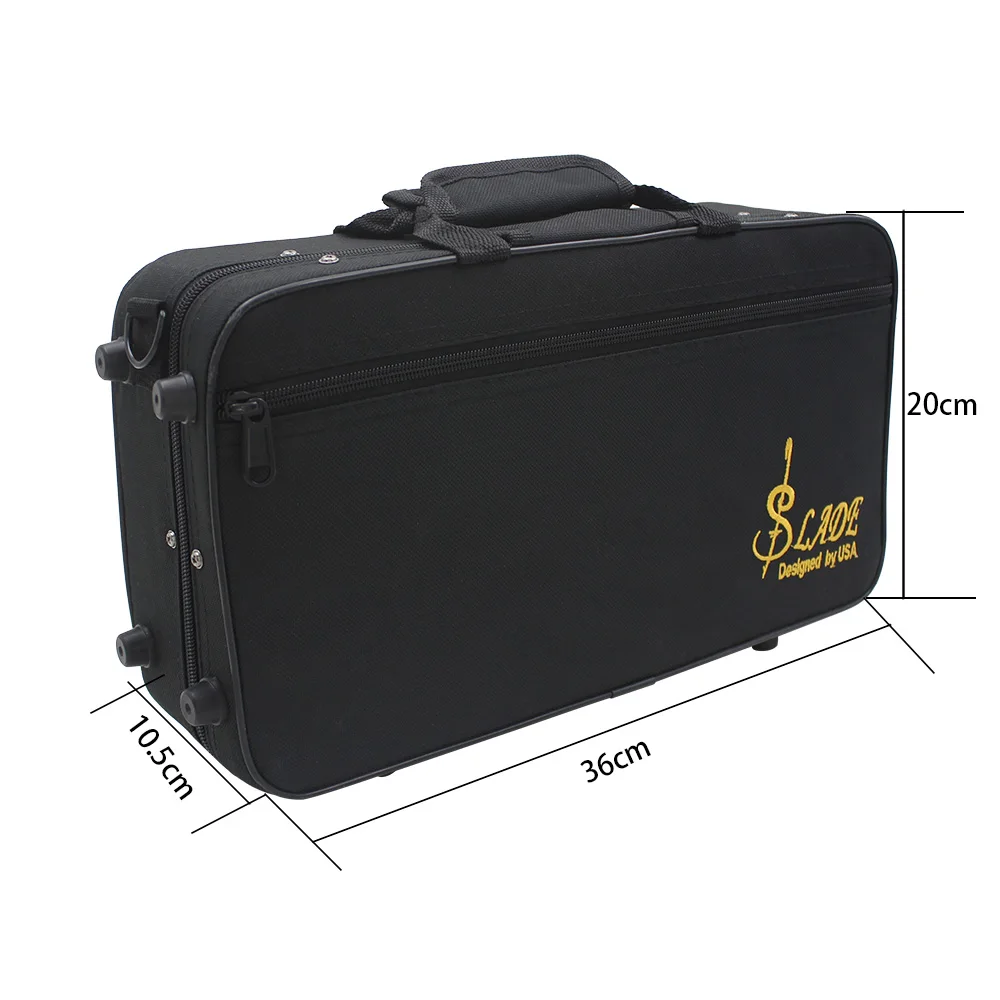 SLADE Clarinet Storage Carrying Case Black Oxford Cloth Waterproof Handbag Square Storage Box Woodwind Instrument Accessories