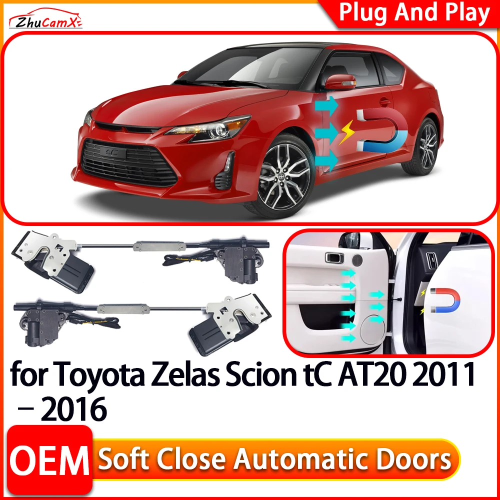 

ZhuCamX for Toyota Zelas Scion tC AT20 Car Automatic Electric Soft Close Door Closer Power Closing Door Comfort Closing System