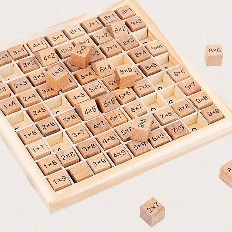 Montessori Educational Math Toys for Kids Children Baby Toys Multiplication Table Math Arithmetic Teaching Aids Christmas Gifts