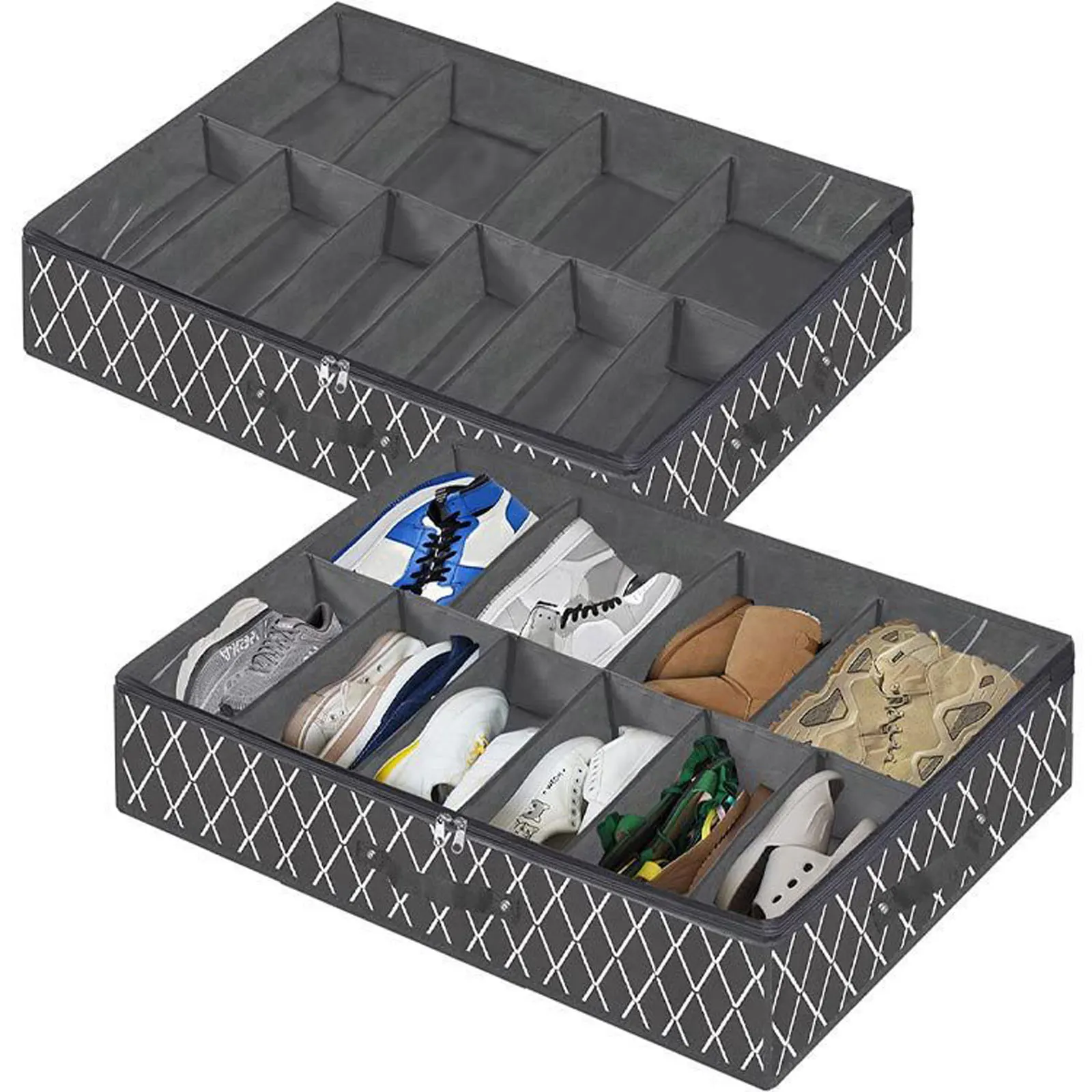 

Underbed Clothes Storage Bag Transparent Visible Thin Quilt Storage Bag Zipped Organizer Wardrobe Storage Box Home Organizer