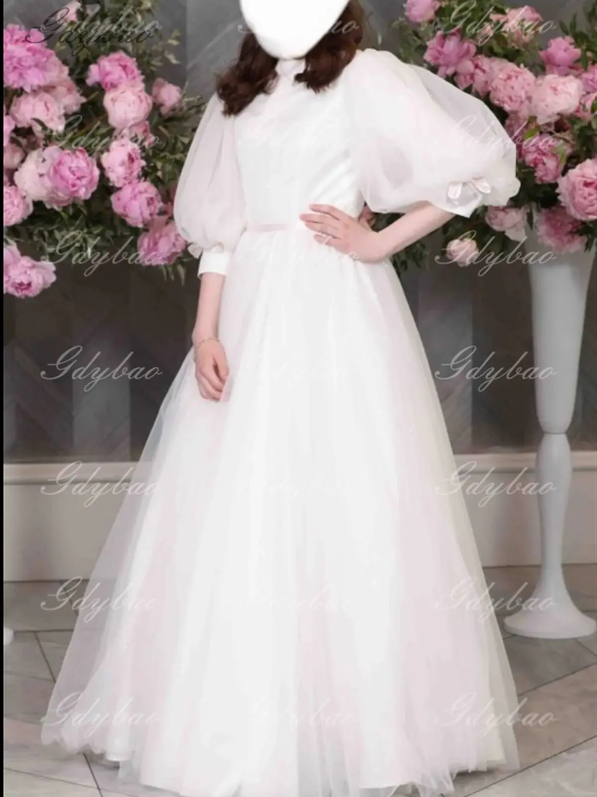 Robes de demoiselle d'honneur personnalisées pour mariage, robes de princesse pour filles, jolie robe de concours, manches ballon, premier réunion du sacrement