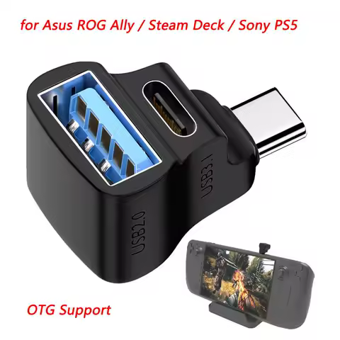For Steam Deck Game Console 8K HDMI-Compatible Converter, USB C Hub For PS5 Accessories, For Asus Rog Ally Type C to USB Adapter