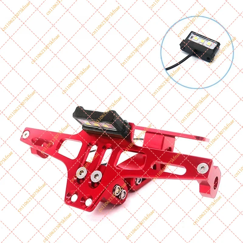 Motorcycle Rear License Plate Mount Holder With Turn Signal Lights Universal Street Bike Replacement Accessories