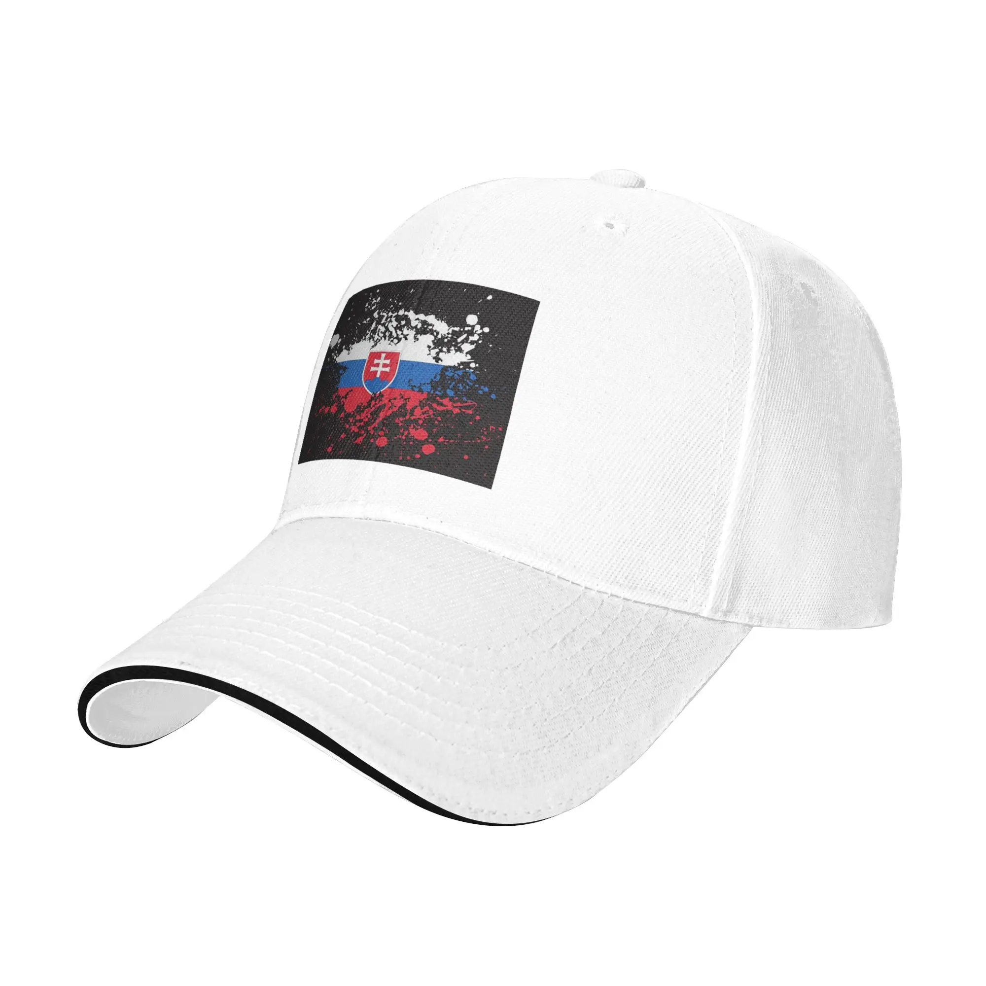 Flag Of Slovakia Slovak Republic Cap Casual Baseball Caps Adjustable Hat Hip Hop Summer Unisex Baseball Hats Customizable