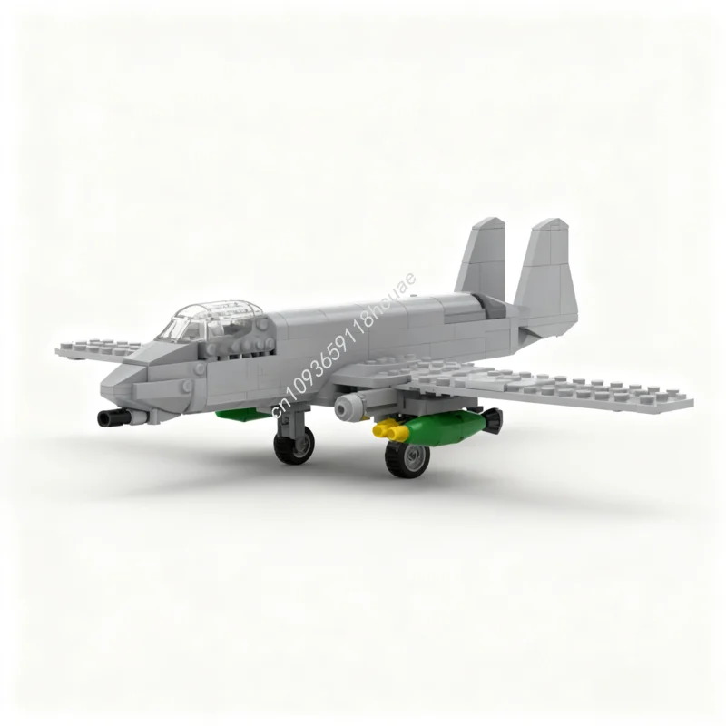 

555pcs MOC A10 Thunderbolt II Scale Model Building blocks Modular Brick Education idea toys Christmas gifts