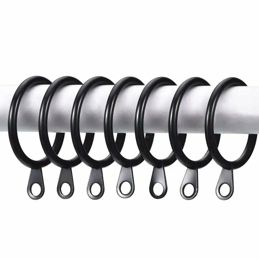 Home Low Noise Metal Practical Roman circle Hanging Hooks Curtain Rings For Curtains Rods