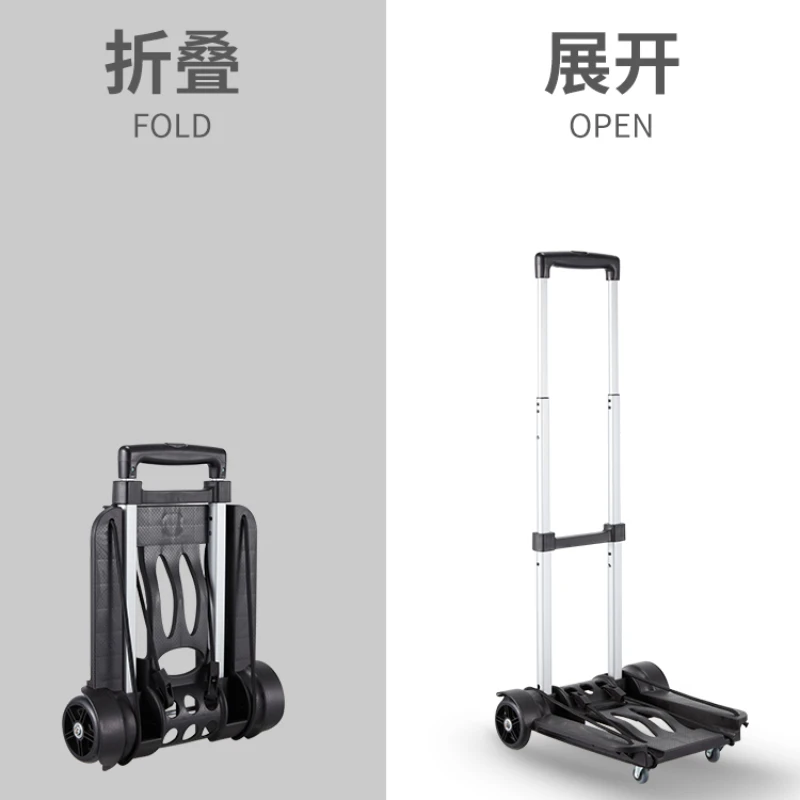 Folding and portable shopping trolley for household use