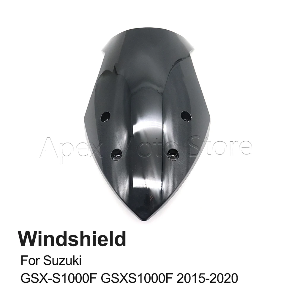 

For Suzuki GSX-S1000F GSXS1000F GSX-S GSXS 1000F 2015-2020 Motorcycle Double Bubble Front Windshield Windscreen Wind Deflector