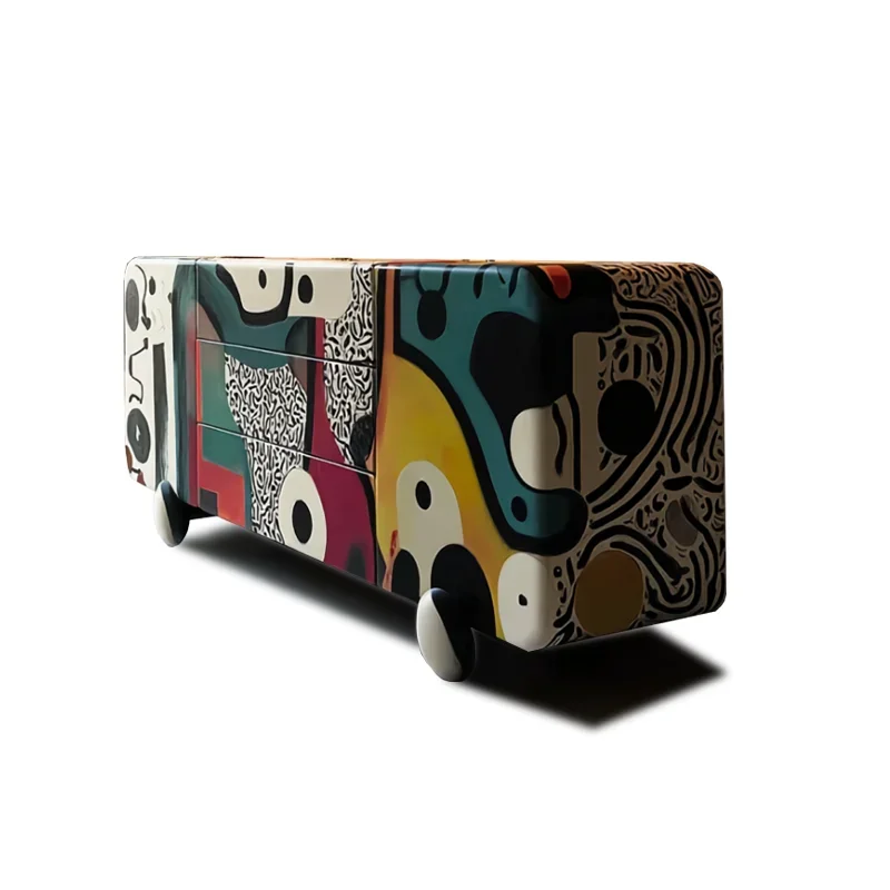 

Dopamine Painted Entrance Cabinet Art Furniture International Hall