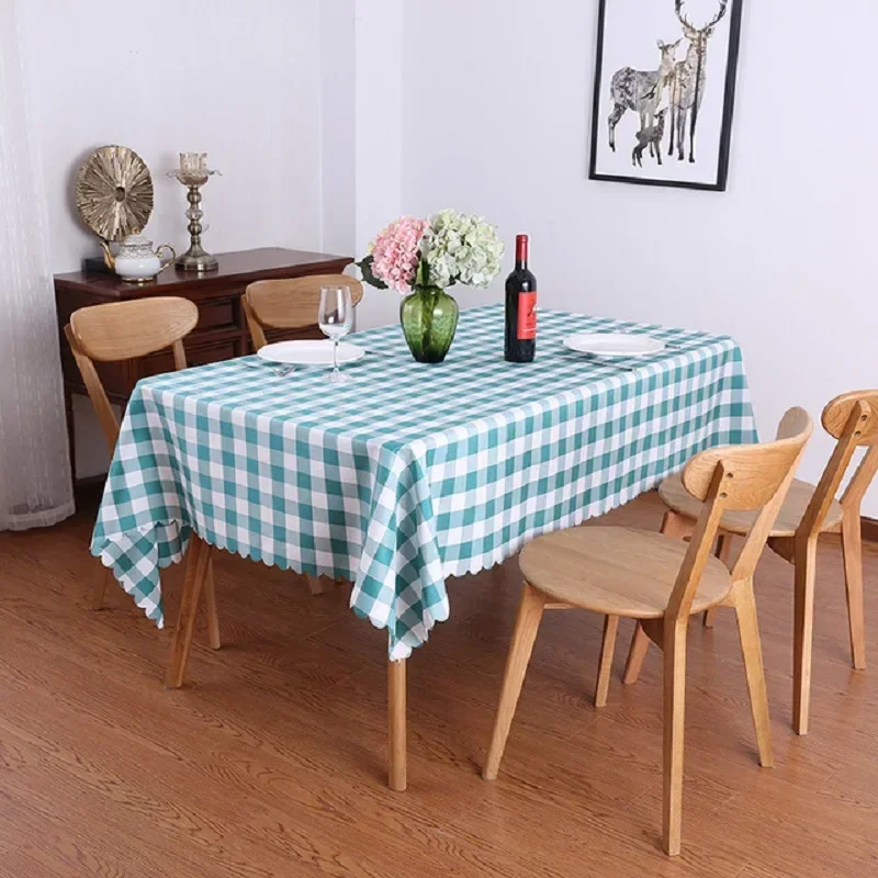 Plaid Rectangular Table Cover For Modern Home Decorative Dinning Red Black Green Tablecloth Checkered Picnic Tea Table Cloth