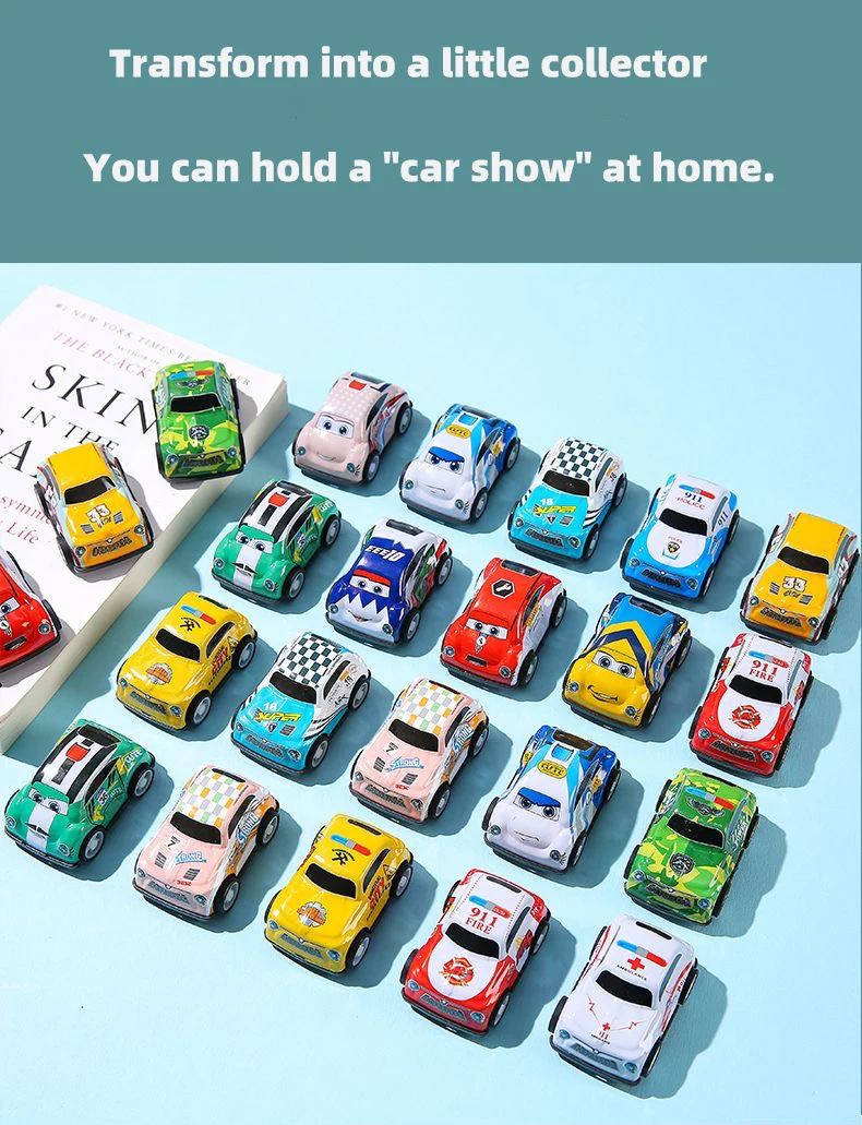 20 Stück Mini-Legierungsautos, Spielzeugautos, Jungen-Spielzeug, Auto-Spielzeug, Rückprallautos, Trägheits-Mini-Simulations-Rennautos, Blechautos – Detail 4