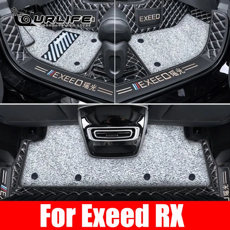 Car Floor Mats For Chery Exeed RX 2023 2024 Waterproof Non-Slip Floor Mats Internal Protection Carpets Rugs Accessories