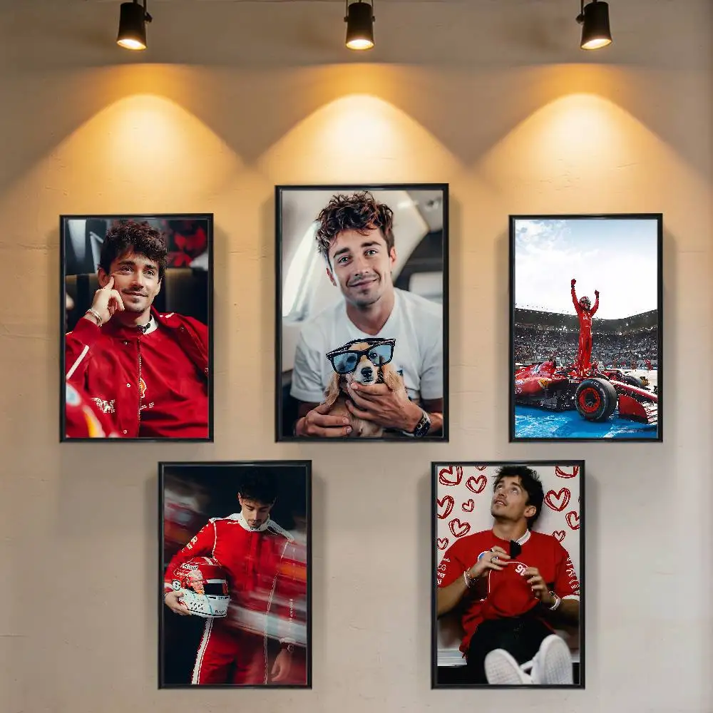 The fastest Charles Leclerc Poster HD Art Wall Waterproof Home Living Room Bedroom Bar Aesthetic Decoration