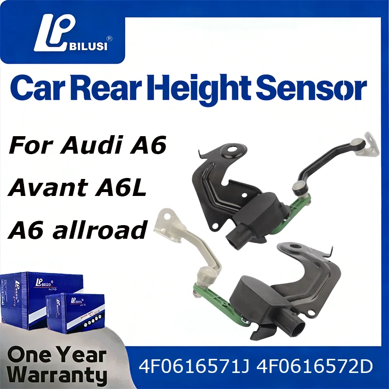 

Bilusi Headlight Level Sensor with Audi A6 Avant, Audi A6 S6 quattro 2005-2008,Replaces 4F0616571J, 4F0616572D