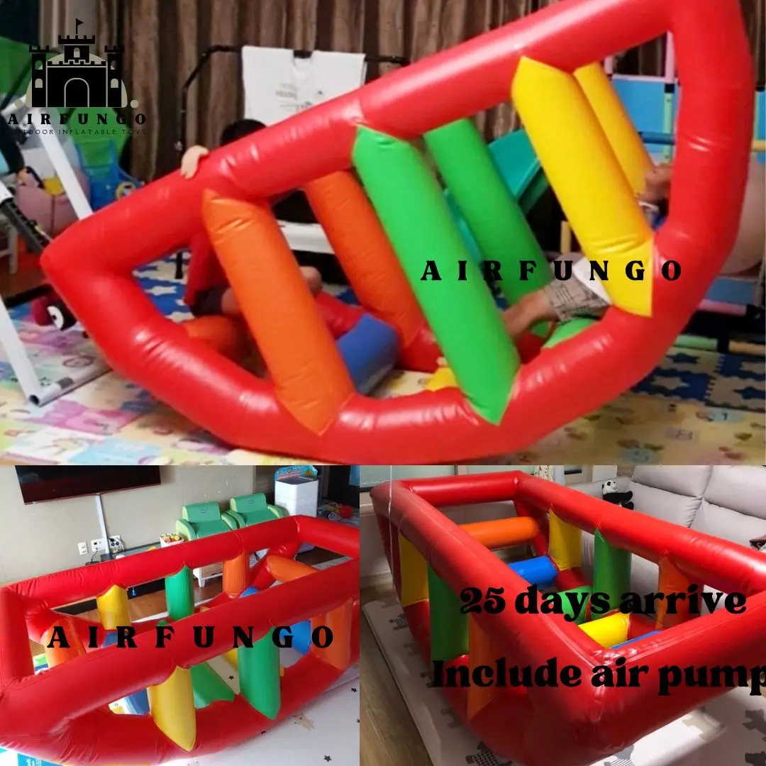 Air Sealed 4 Seats Inflatable Pirate Ship Seesaw Air Bouncer Seesaws Outdoor/Indoor Boat Games Inflatable Viking Seesaw For Kids