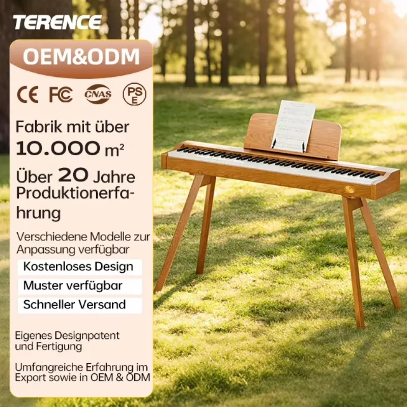 Piano Portable 88 Keys Weighted Electric Keyboard Digital Piano Hammer Action
