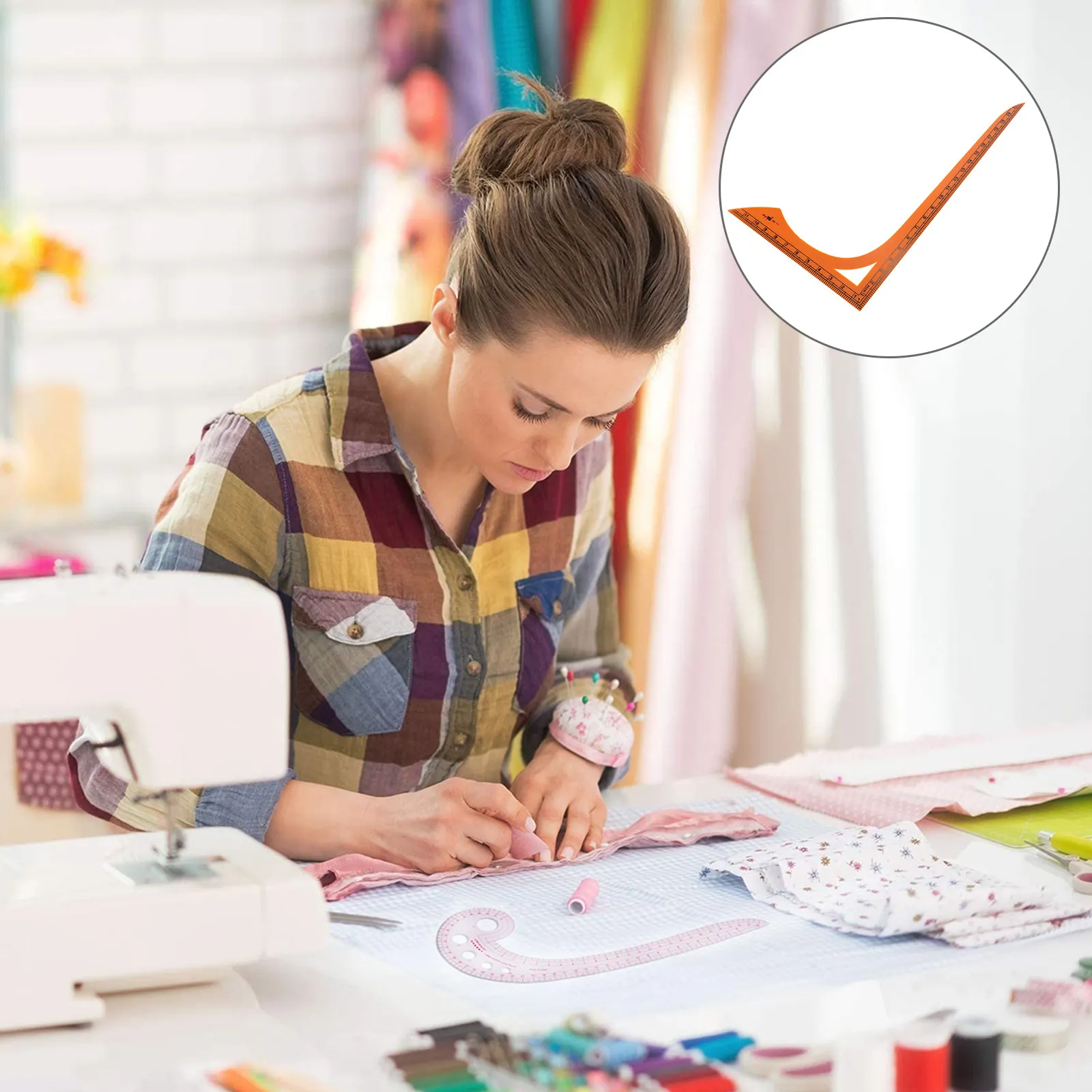 

Patchwork Ruler Sewing Cutting Tool Clear Scale Double Measurement Durable Plastic Clothing Accessories Quilting Handmade L