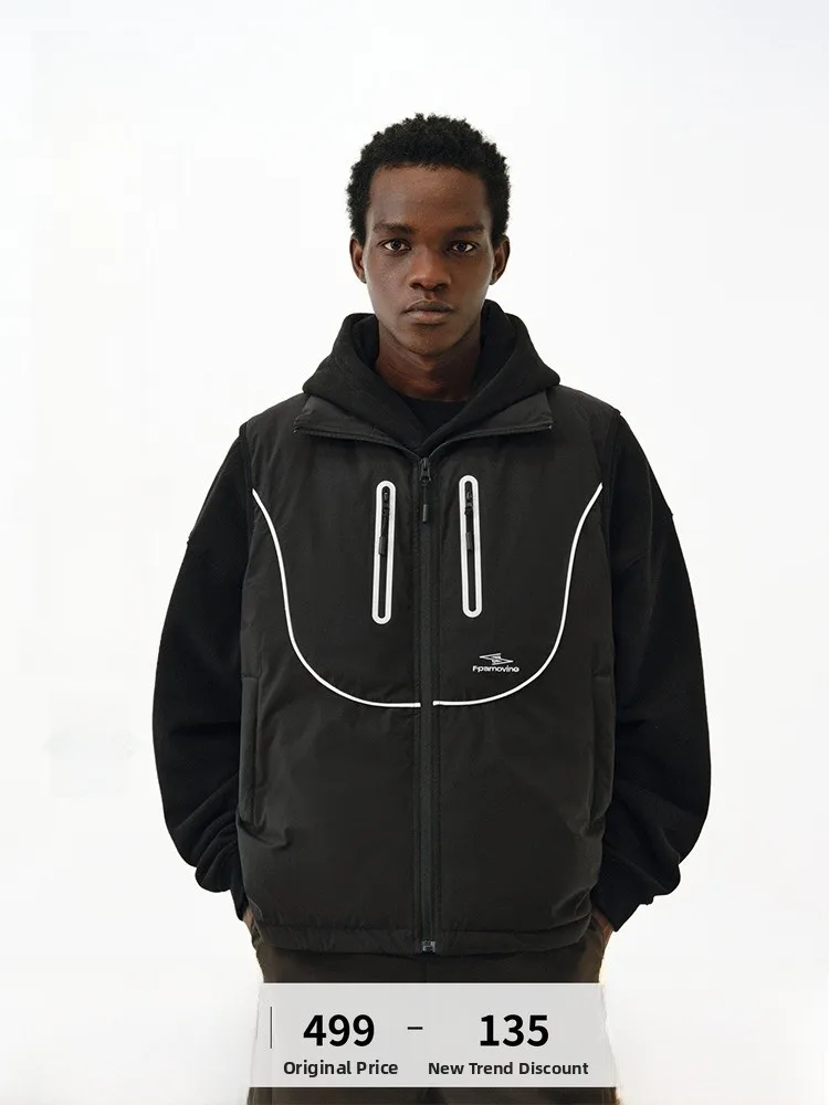 

FPA Tee-Proof Sport down Vest American Trendy Brand Winter Outdoor Warm Loose Svel down Jaet Youth Faion Regular ...