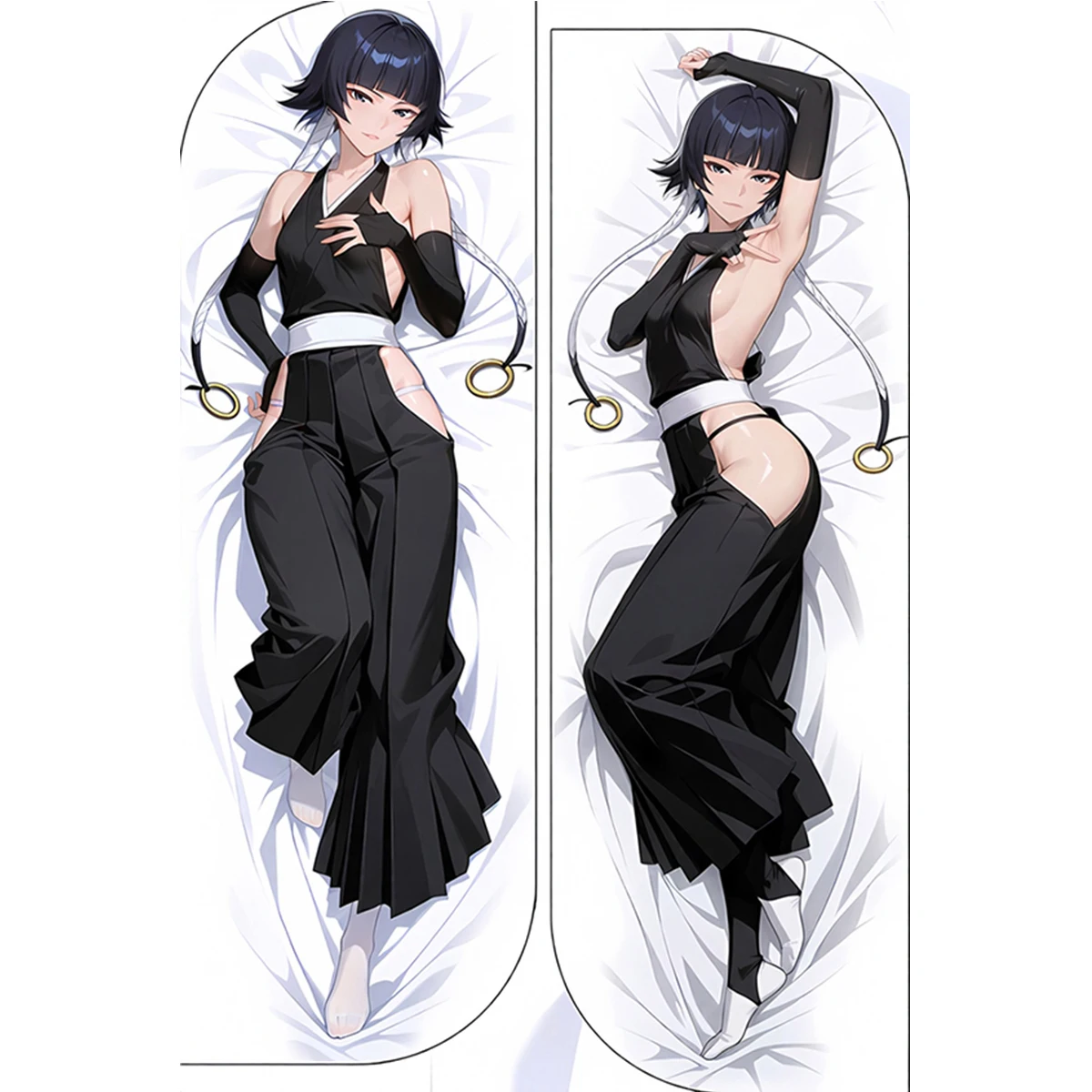 Rukia Soi Fon Large Dakimakura Cover Anime Girl Long Life Size Printed Body Pillow Case Customized