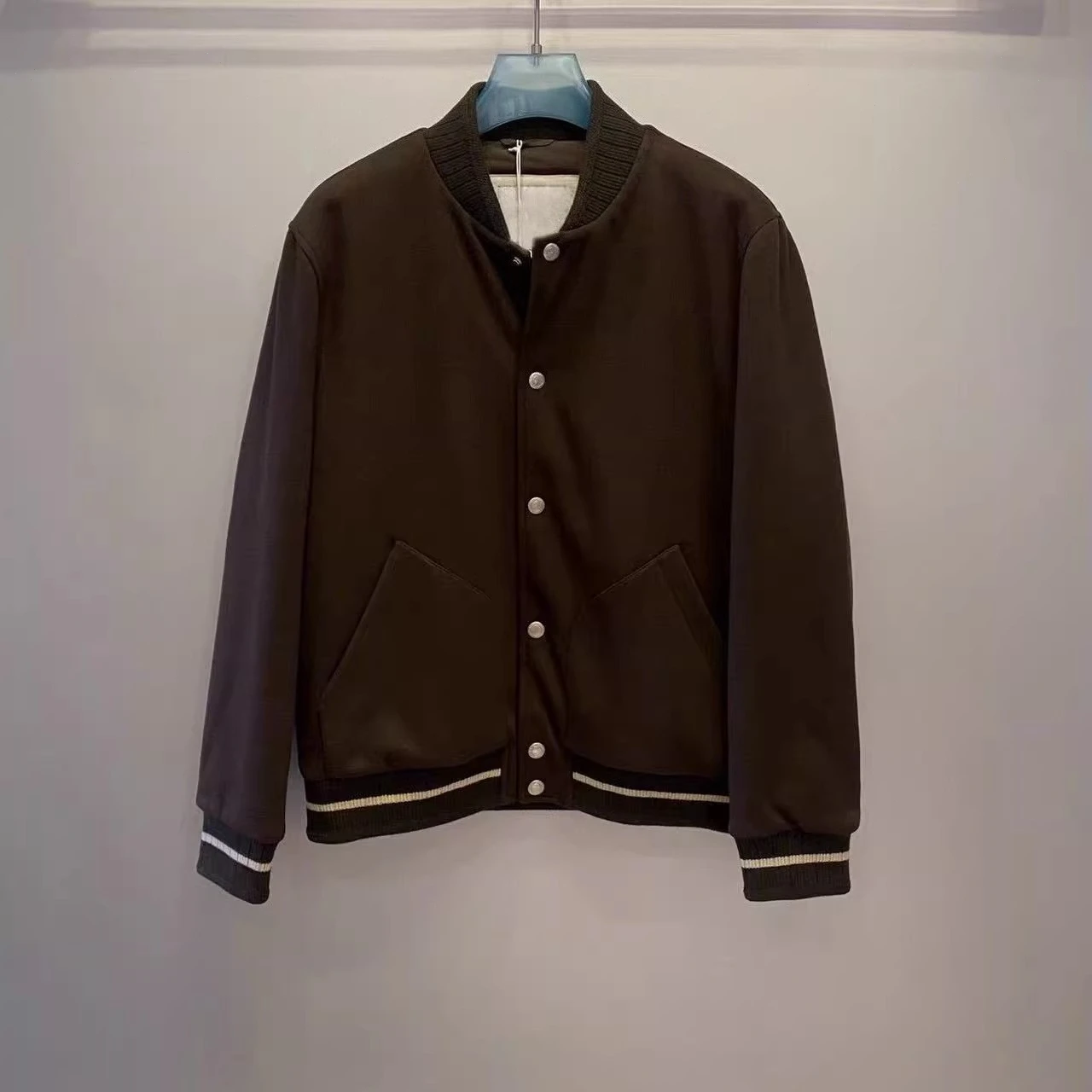 

BC Italian old money style men's stand-up collar bomber jacket