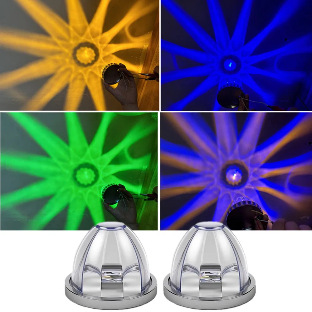 LED ثنائي اللون البطيخ ضوء مقطورة شاحنة ماركر الجانب مصباح ليد عباد الشمس سيارة Underlight مصباح بدوره إشارة وامض ستروب La