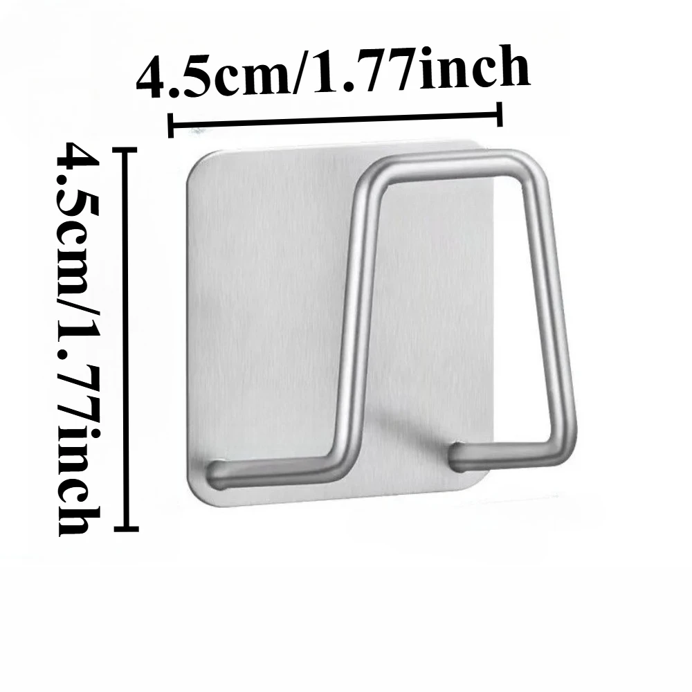 4PCS Sink Sponge Rack for Drainage Paste Sink Inner Wall, Kitchen, Dormitory, Bathroom Towels, Non Marking stickers