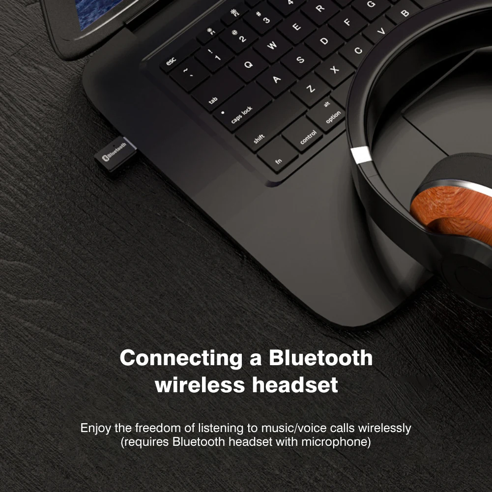 2 in 1 USB Bluetooth Receiver Transmitter Car Bluetooth 5.0 Audio Adapter TV Computer Wireless Bluetooth Converter Plug and Play