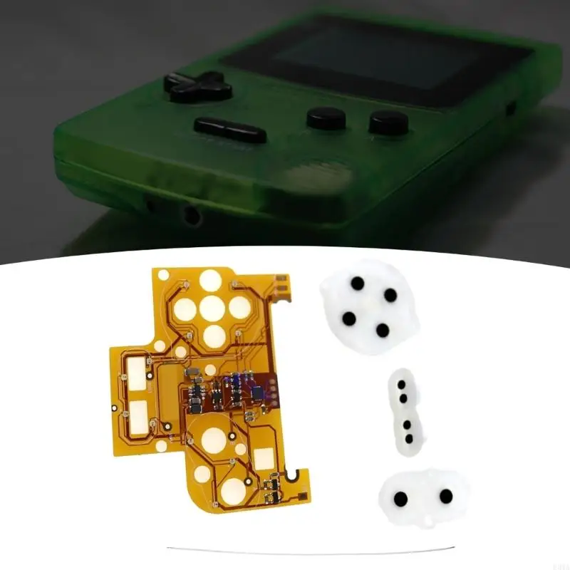 F3MA 1 set scheda LED che cambia colore per riparazione della console gioco Gameboy Color GBC