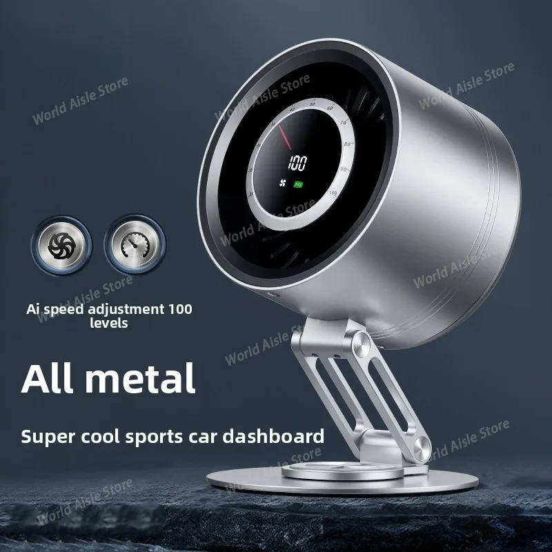 

Metal Small Fan USB Charging Fan Can Rotate and Fold 360 Degrees Desktop Fan