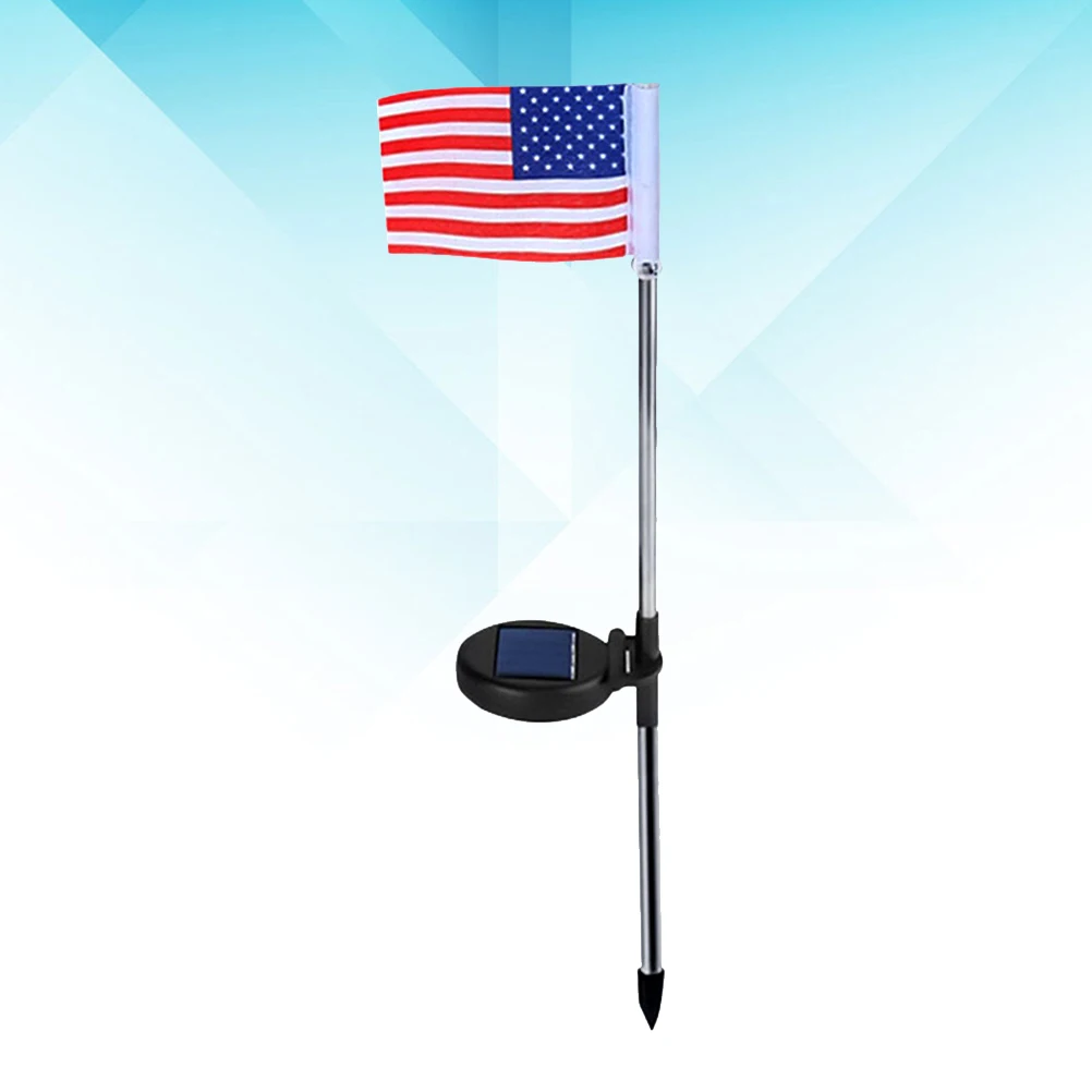 

Flag Outdoor Lamp Led Solar Garden Light Garden Stakes Waterproof Solar Powered Landscape Lighting Yard Patio Usa