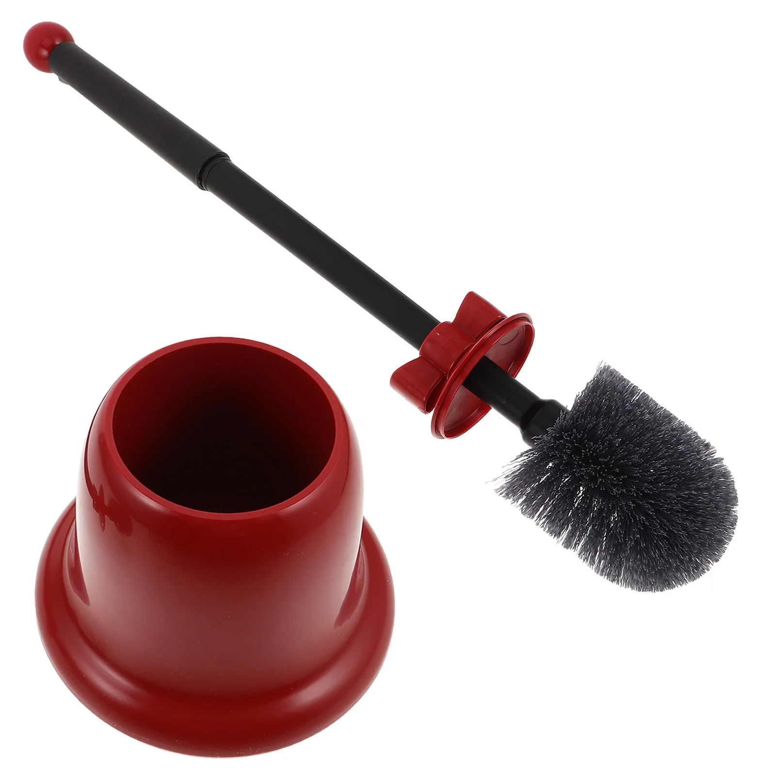 

Cute Bell Shaped Toilet Brush Set Plastic Material Effective Dirt Removal Home Public Restroom Bathroom Necessity Stylish Grip
