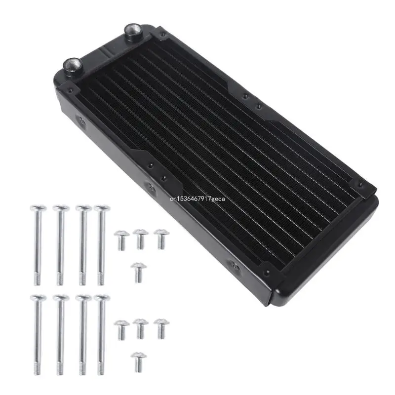 

240mm 10 Tube Computer Water Cooling Radiator G1/4 Female Thread Heat Dissipation for Computer PC CPU Water Cool System Dropship