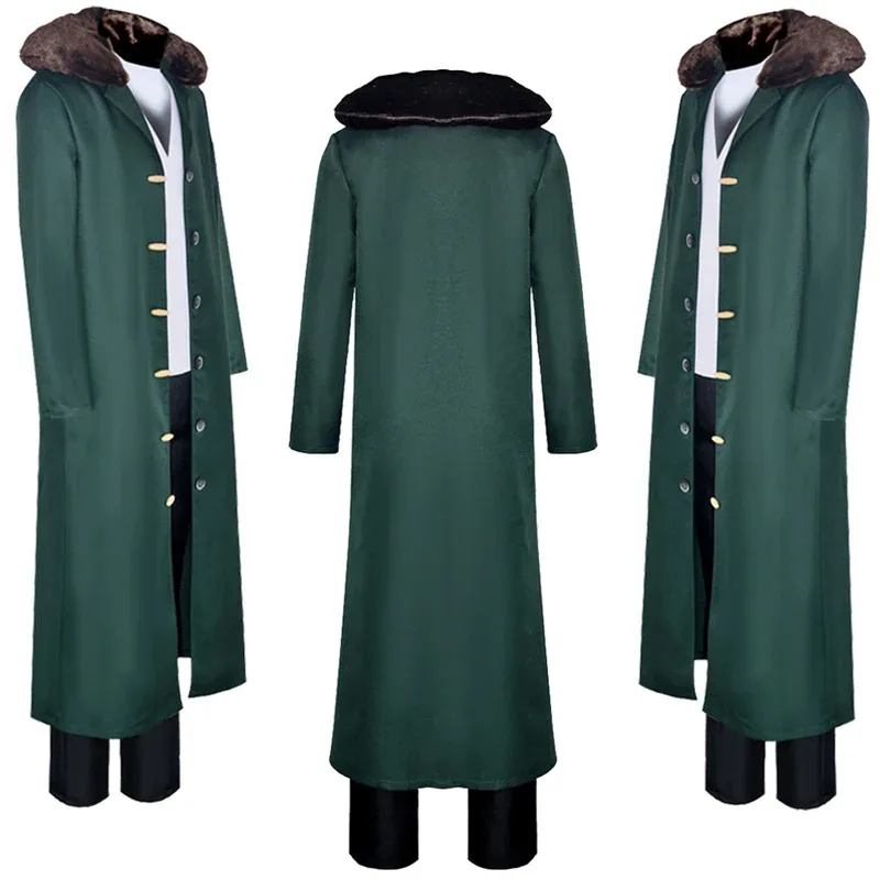 

Kuzan Fantasy Coat Pants Hat Anime One Cosplay Piece Costume Disguise Adult Men Roleplay Fantasia Outfits Male fy1;