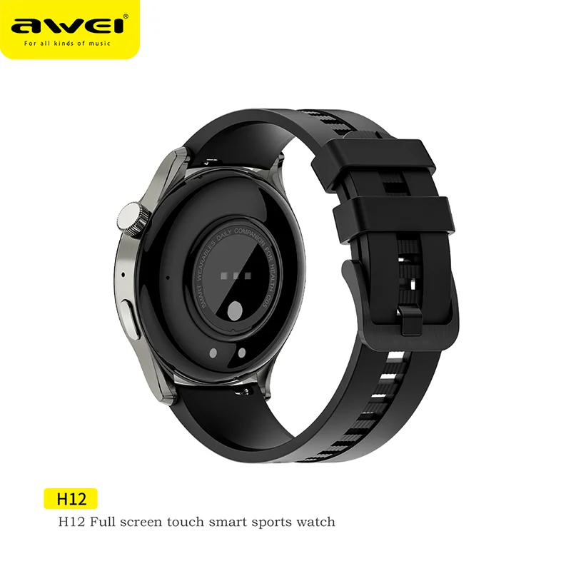 Awei H12 최신 스마트 시계 자기 IP67 방수 속도 Smartwatch 남성 여성 심장 박동 혈압 체온